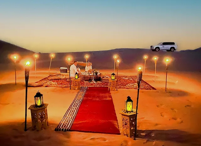 Private Abu Dhabi Desert Dinner: Sunset Dunes & BBQ for Up to Four experience in Al Ain