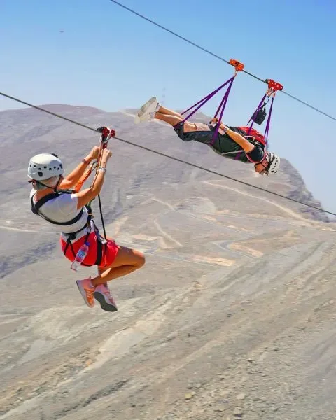 Jais Flight: Zipline-Erlebnis am Jebel Jais – Aufnahme zum Erlebnis – Bild 7