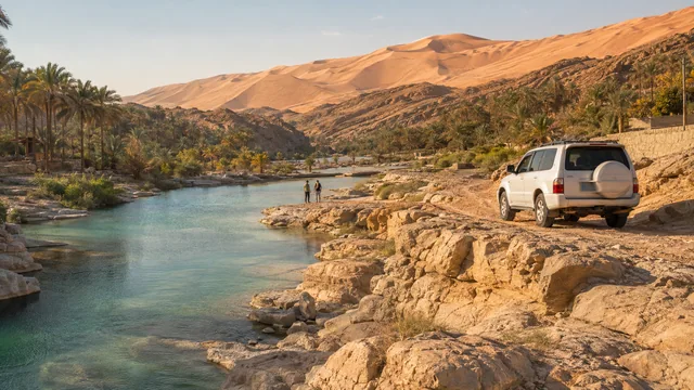 Desert Overnight and Wadi Bani Khalid from Muscat