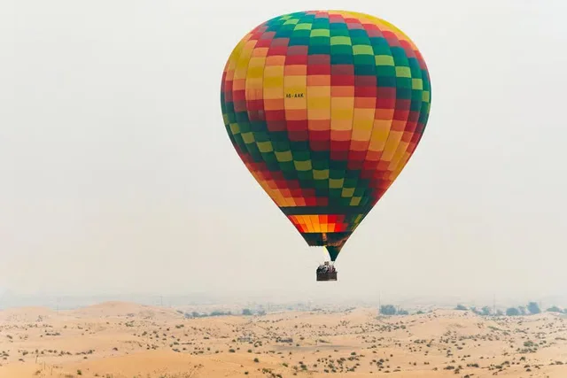 Dubai Sunrise Hot Air Balloon with Breakfast & Camel Ride experience in Dubai