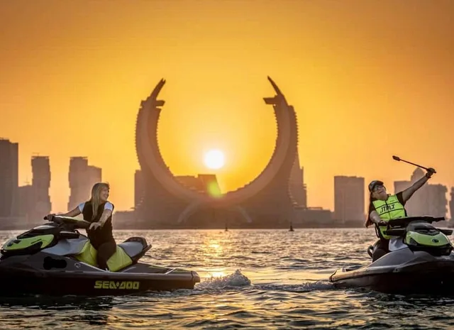 Katara Beach Jet Ski in Doha: 30 & 60 Minute Sessions experience in Doha